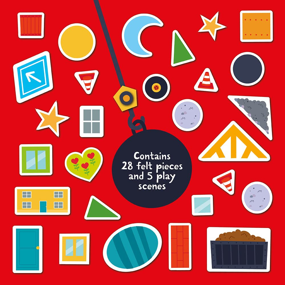shapes on the construction site (play felt educational) - Ảnh 5