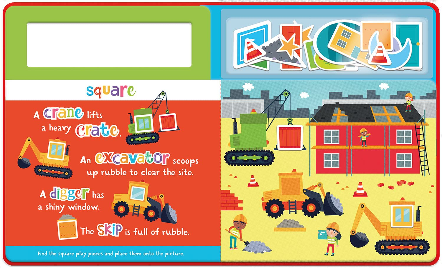 shapes on the construction site (play felt educational) - Ảnh 8