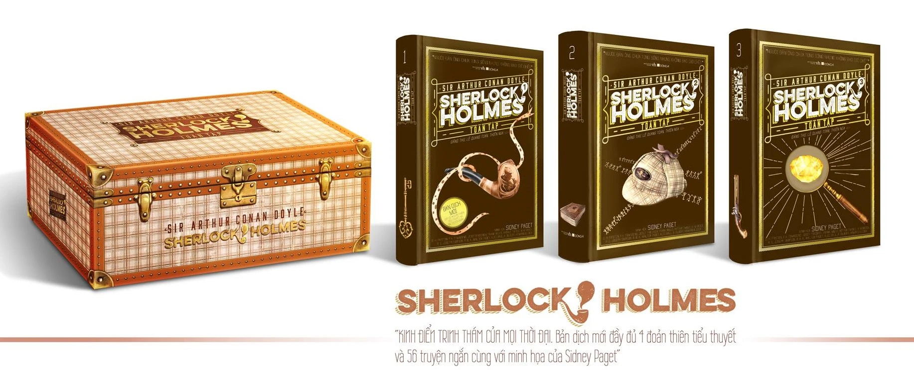 sherlock holmes toàn tập (bộ hộp 3 tập - bìa cứng) - Ảnh 3