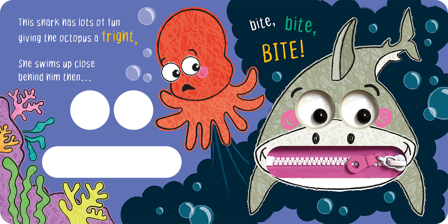 shh shh shark! (a wobbly-eye zipper books) - Ảnh 4