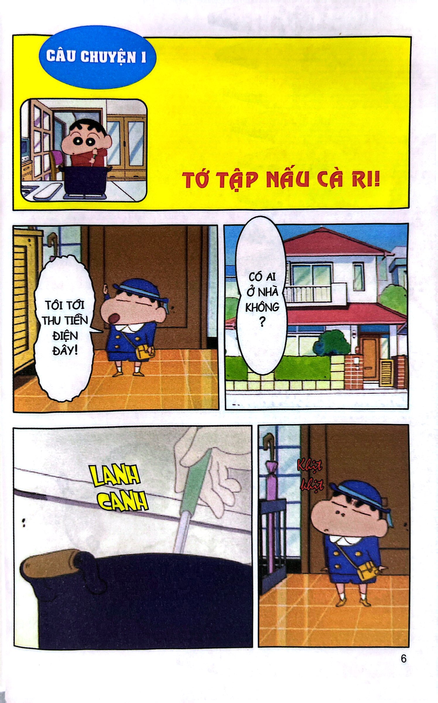 shin - cậu bé bút chì - phiên bản hoạt hình màu - tập 13 - món cà ri hảo hạng của bếp trưởng shinnosuke (tái bản 2024) - Ảnh 5