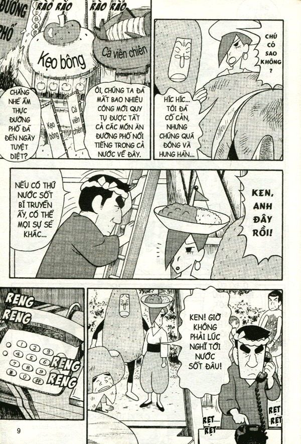 shin - cậu bé bút chì - truyện dài - tập 11 - cuộc giải cứu ẩm thực đường phố (tái bản 2024) - Ảnh 9