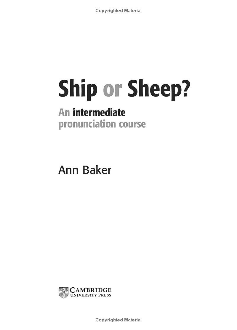 ship or sheep? an intermediate pronunciation course 3rd edition - Ảnh 5
