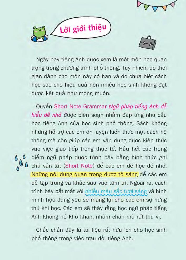 short note grammar - ngữ pháp tiếng anh dễ hiểu dễ nhớ - Ảnh 2