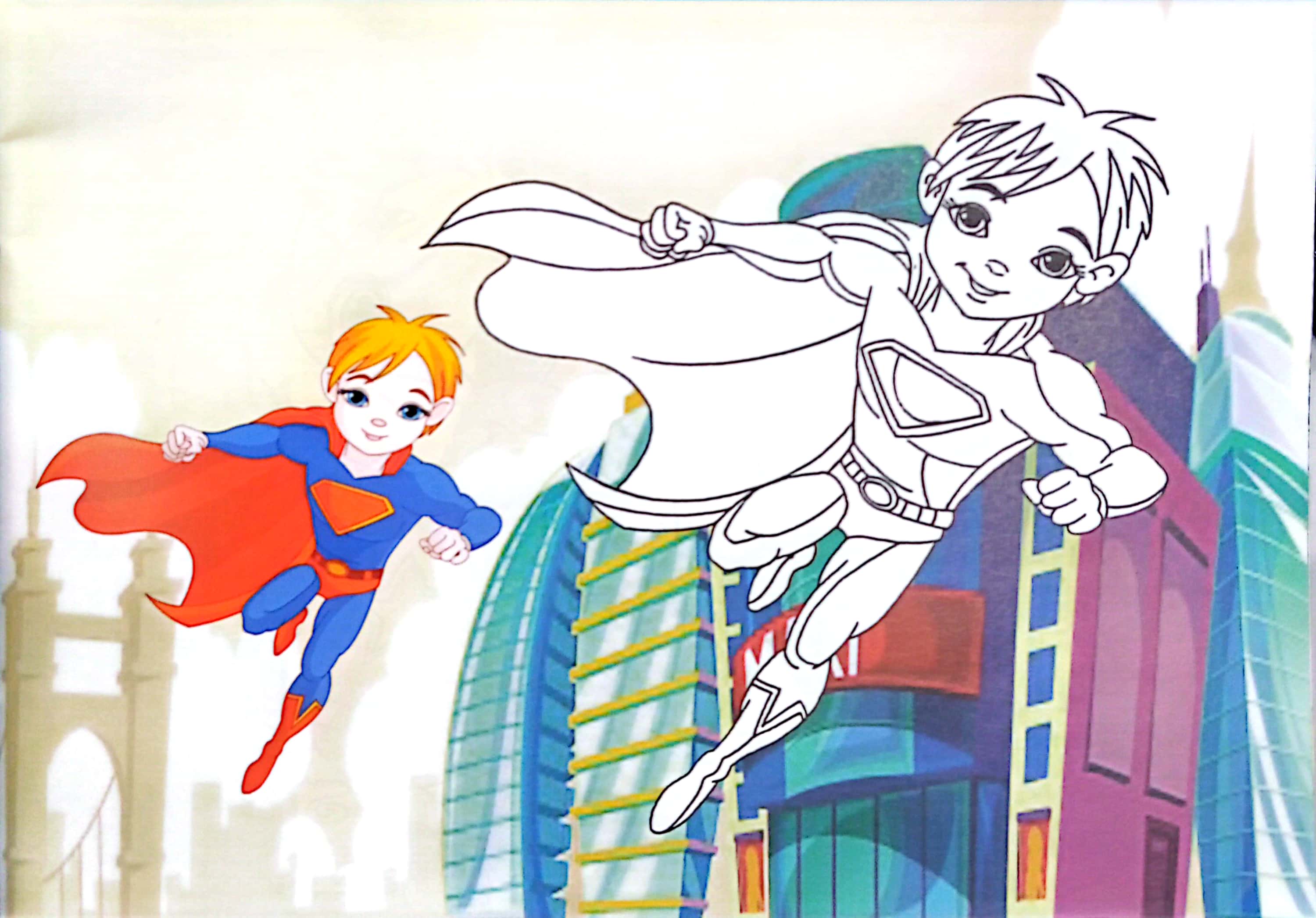 siêu nhân rừng xanh - bé chơi với bút màu - Ảnh 5