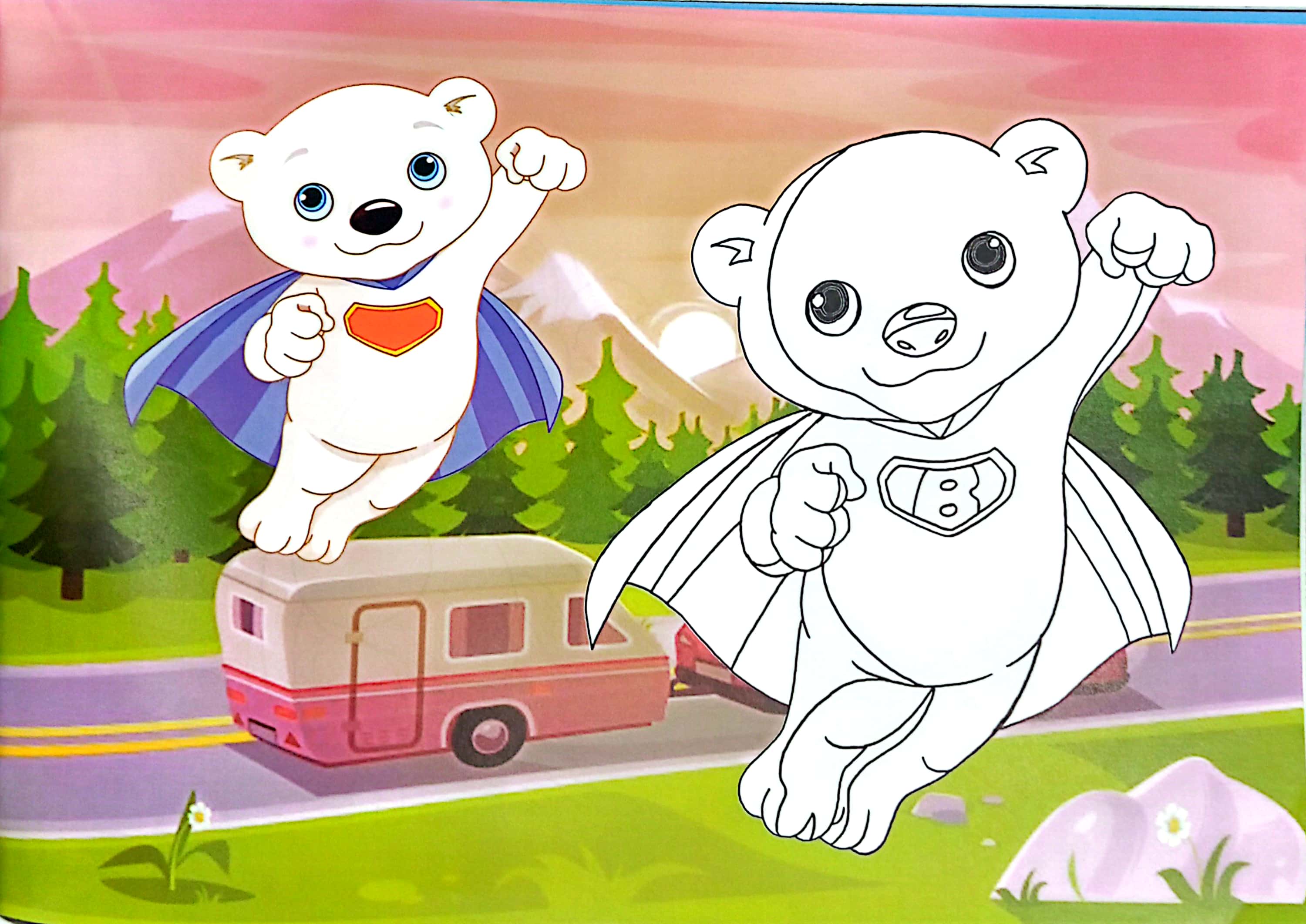 siêu nhân rừng xanh - bé chơi với bút màu - Ảnh 6