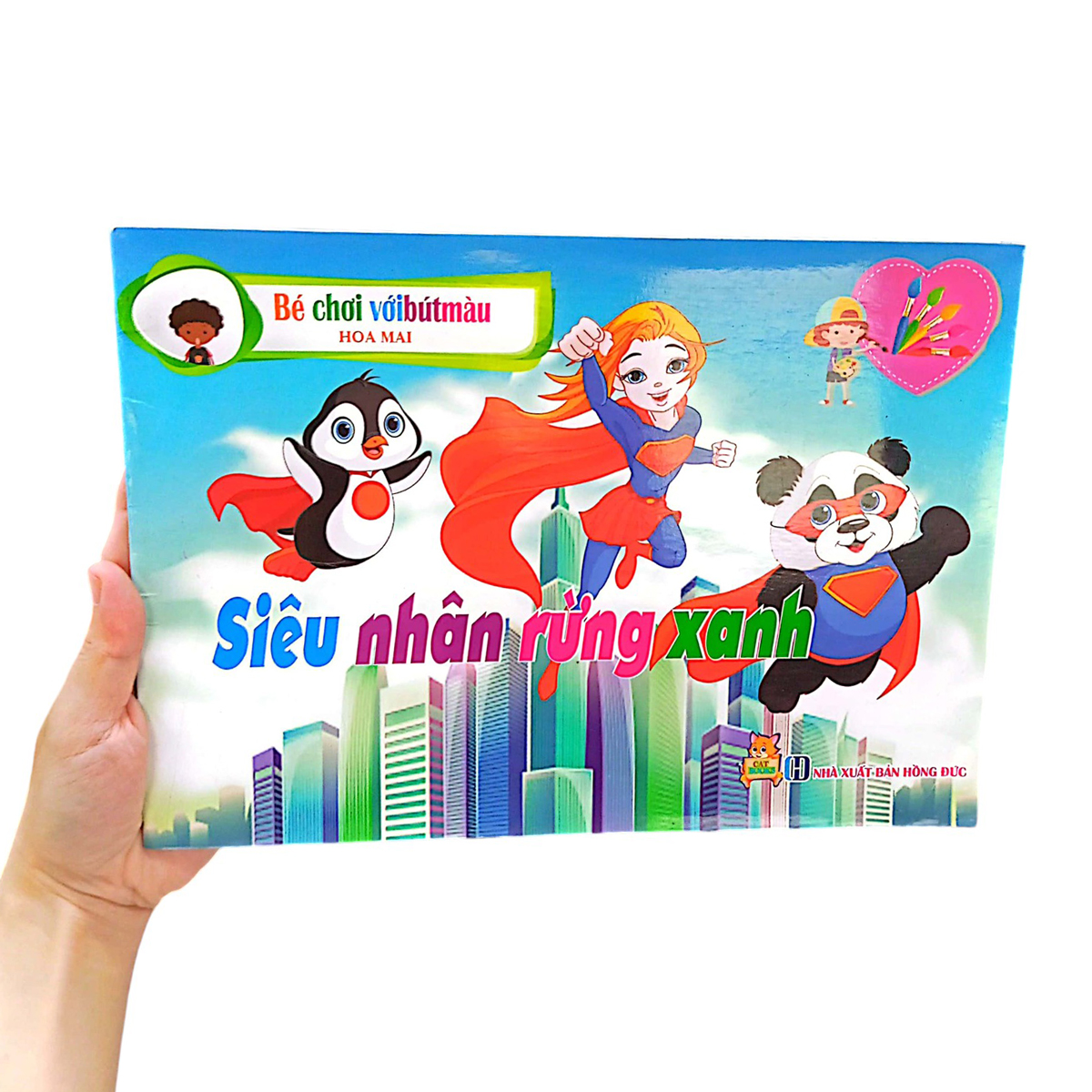 siêu nhân rừng xanh - bé chơi với bút màu - Ảnh 8