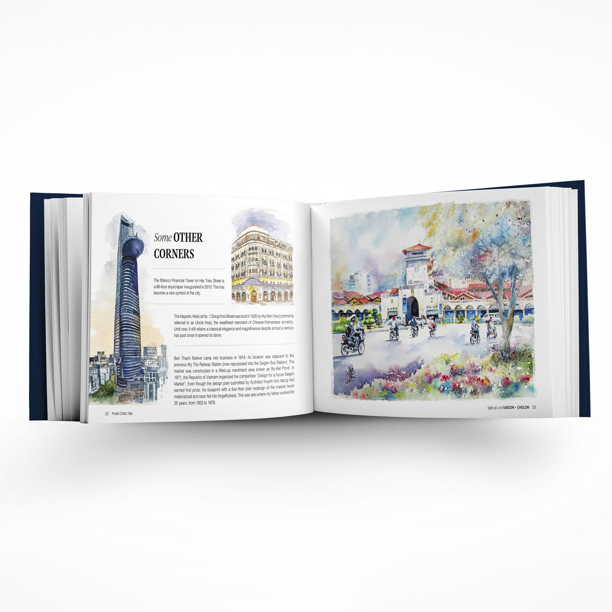 sights of a city saigon-cholon - paintings and sketches - bìa cứng - Ảnh 4