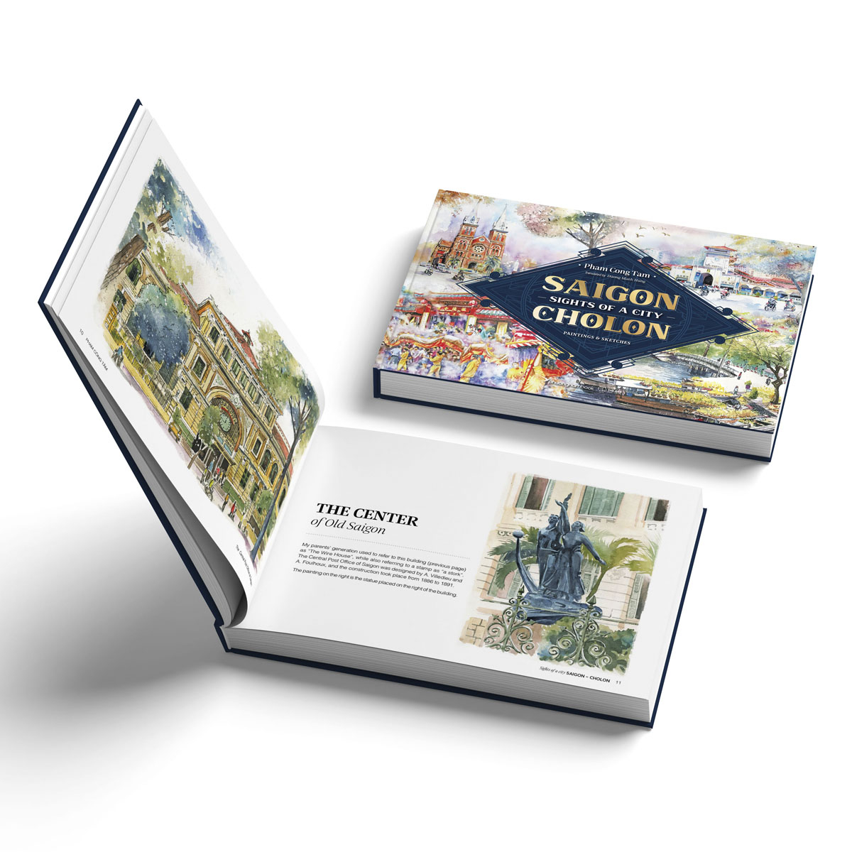 sights of a city saigon-cholon - paintings and sketches - bìa cứng - Ảnh 5