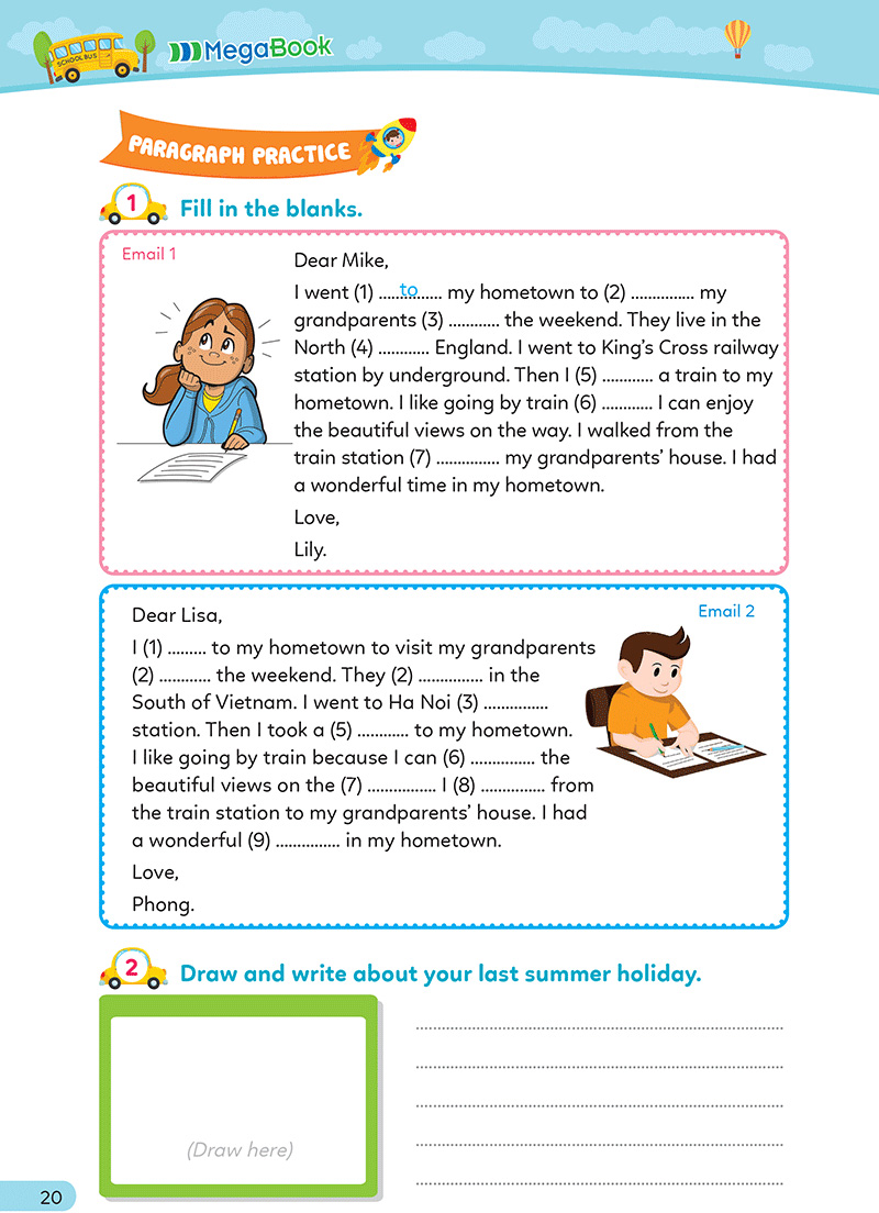 simple writing - em học kỹ năng viết tiếng anh thật đơn giản lớp 5 - Ảnh 9