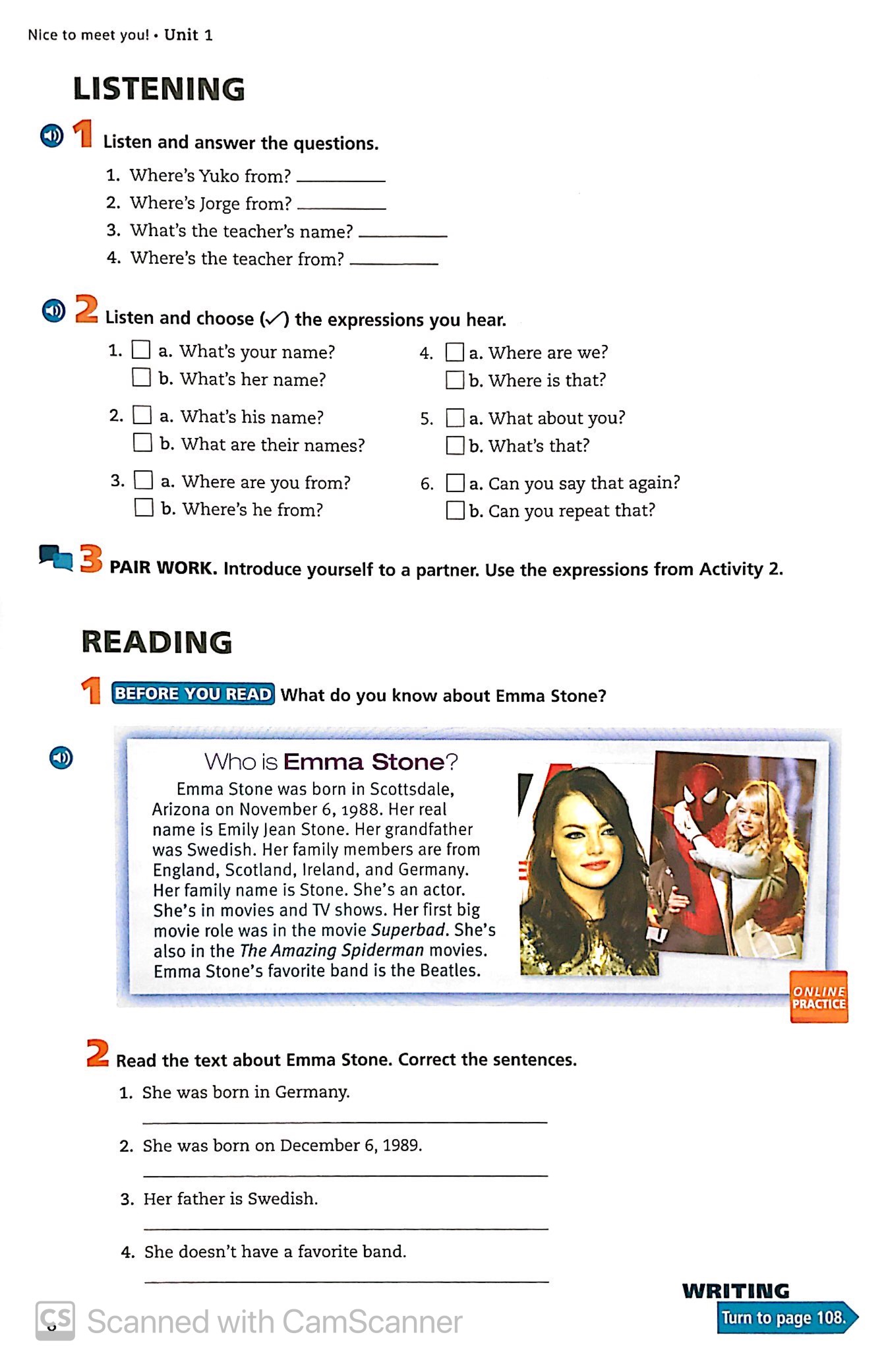 smart choice 1 sb 3e with online practice - Ảnh 7