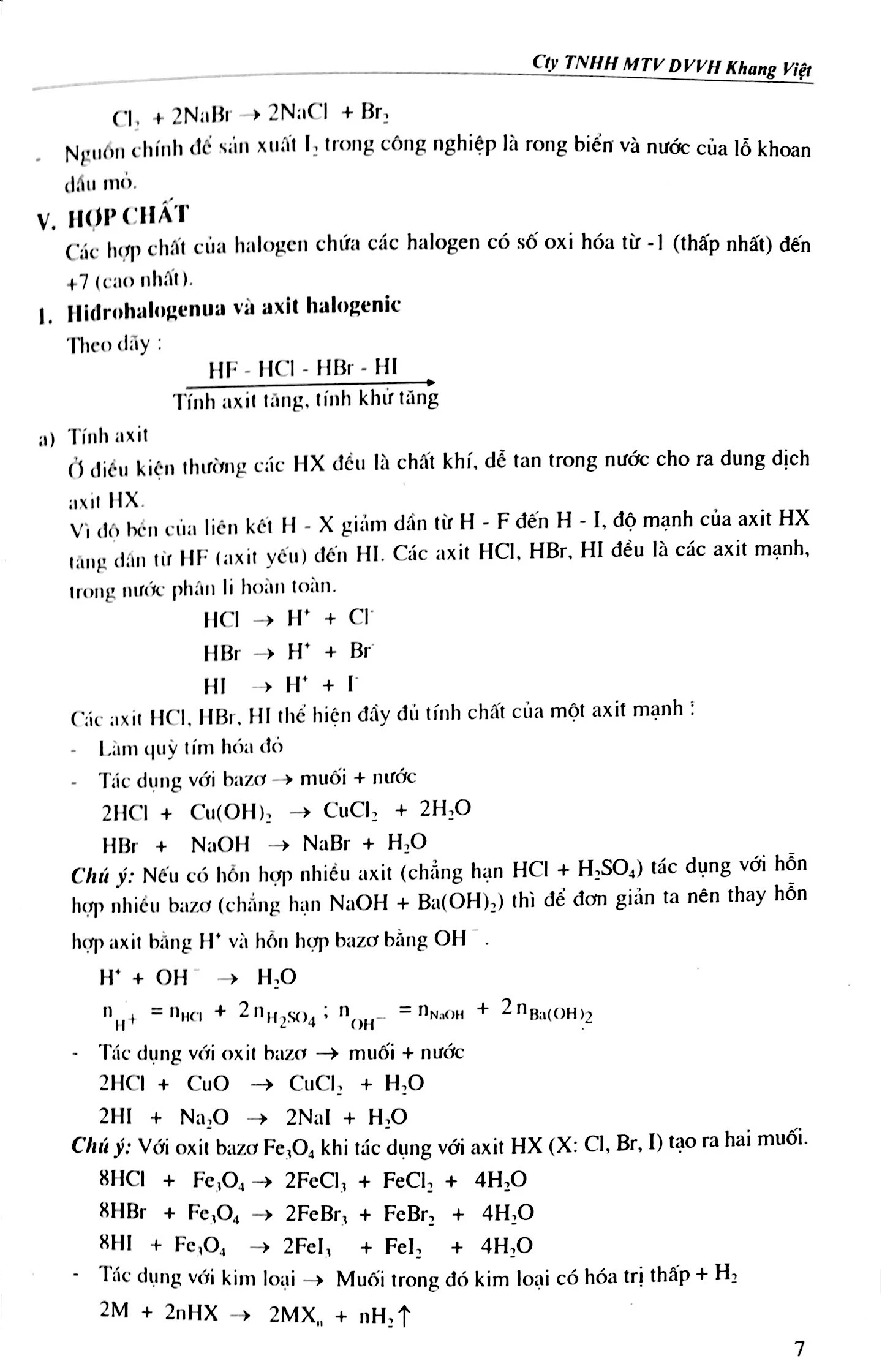 sơ đồ chuổi phản ứng hóa học vô cơ - Ảnh 6