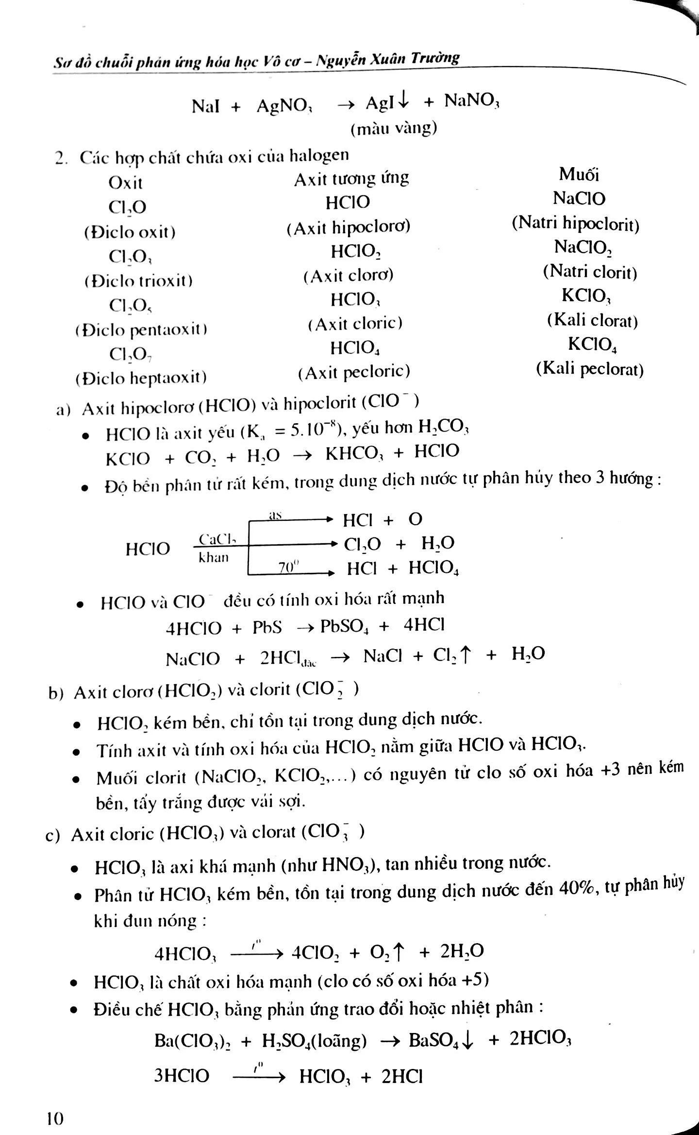 sơ đồ chuổi phản ứng hóa học vô cơ - Ảnh 9