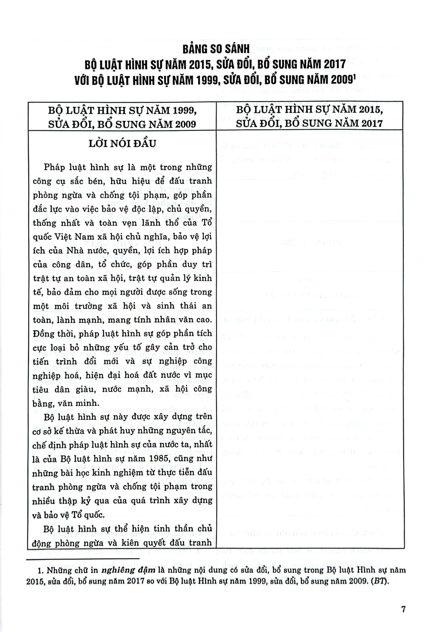 so sánh bộ luật hình sự năm 2015, sửa đổi bổ sung 2017 với bộ luật hình sự 1999, sửa đổi bổ sung 2009 - Ảnh 3