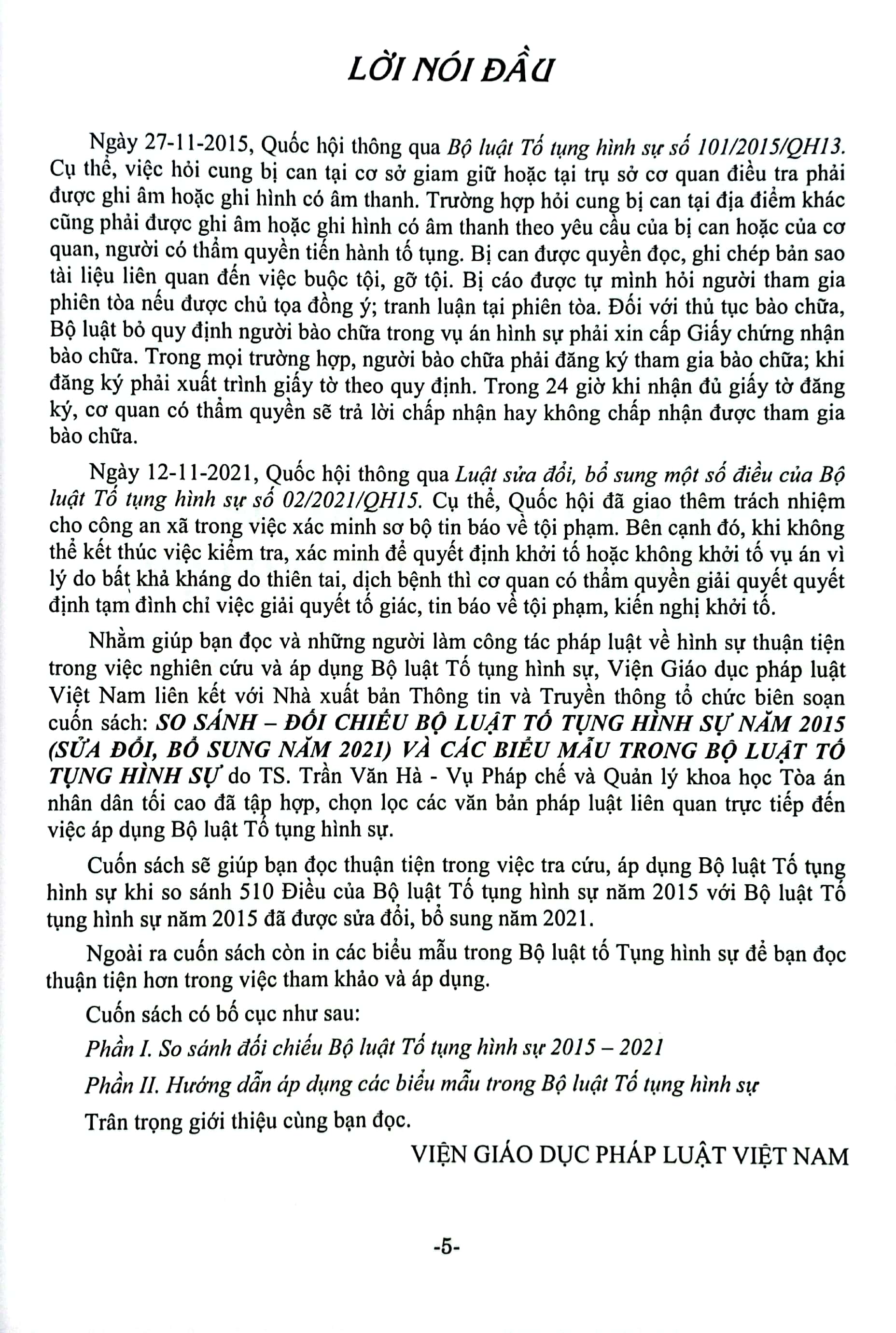 so sánh-đối chiếu bộ luật tố tụng hình sự năm 2015 (sửa đổi bổ sung năm 2021) và các biểu mẫu trong bộ luật tố tụng hình sự - Ảnh 4