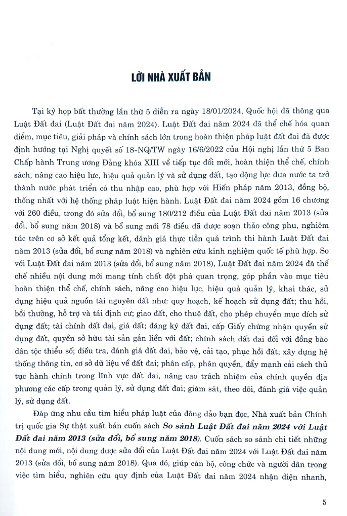 so sánh luật đất đai năm 2024 với luật đất đai năm 2013 (sửa đổi, bổ sung năm 2018) - Ảnh 3