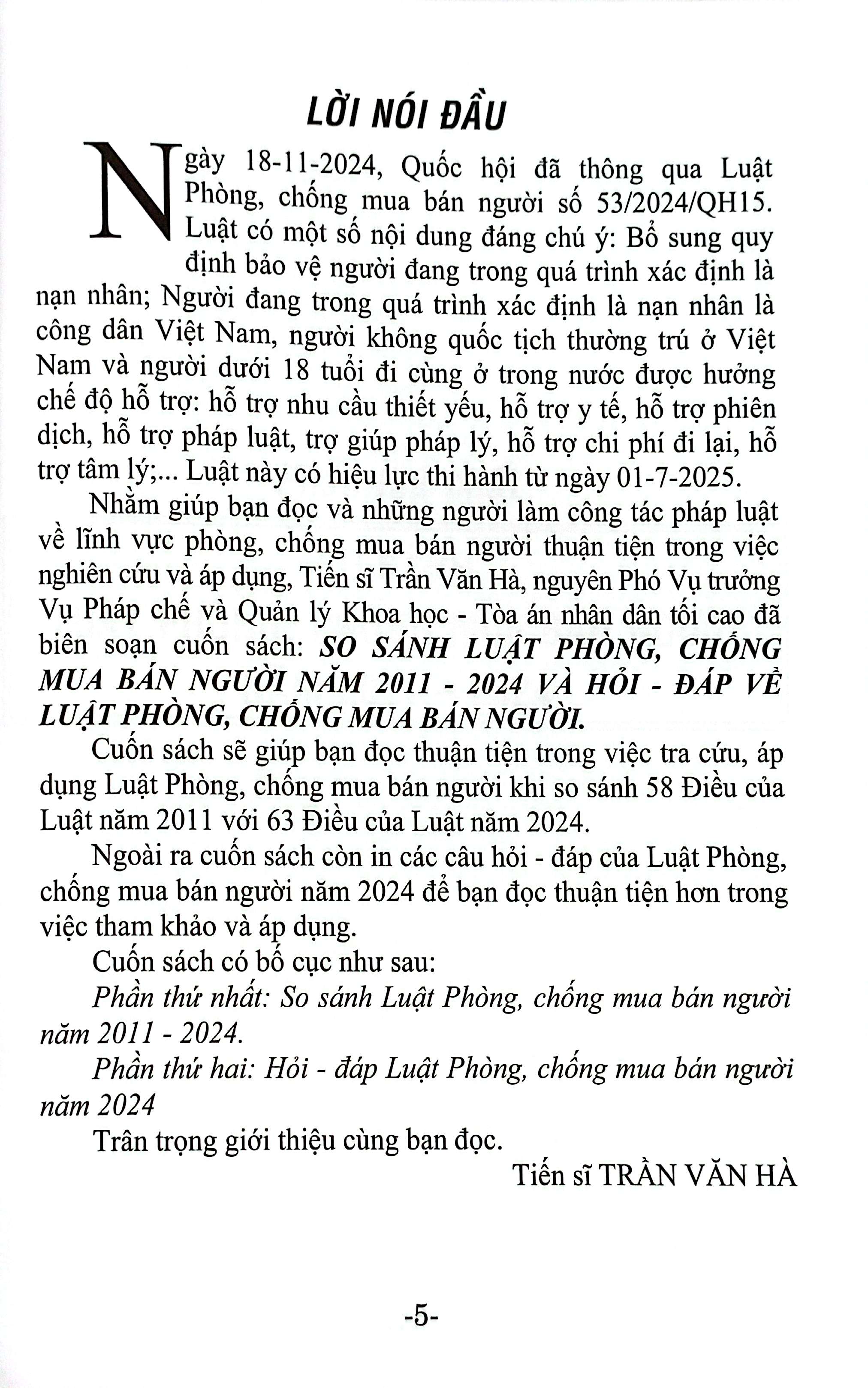 So Sánh Luật Phòng, Chống Mua Bán Người Năm 2011 - 2024 Và Hỏi - Đáp Về Luật Phòng, Chống Mua Bán Người - Ảnh 4