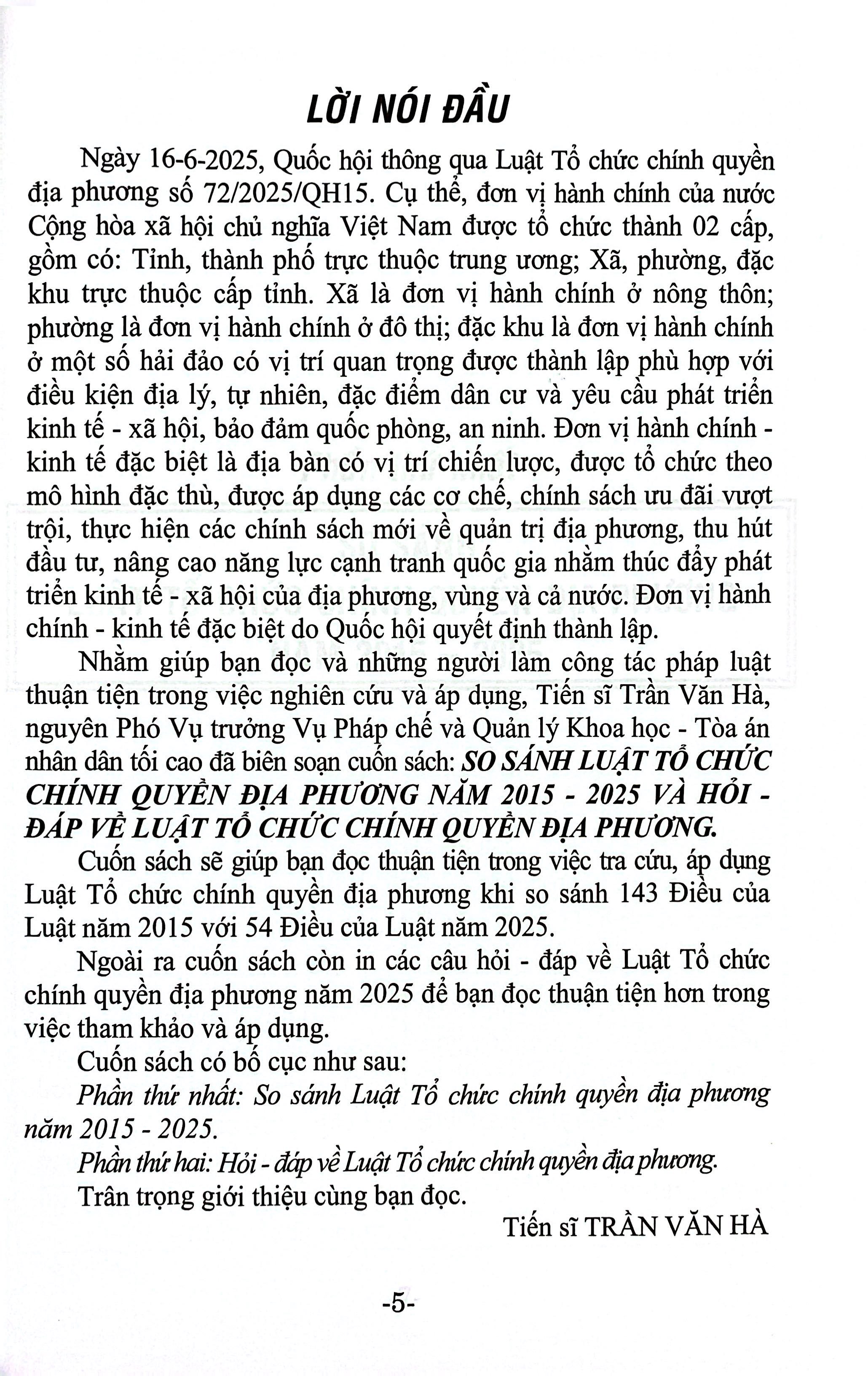 So Sánh Luật Tổ Chức Chính Quyền Địa Phương Năm 2015-2025 Và Hỏi-Đáp Về Luật Tổ Chức Chính Quyền Địa Phương - Ảnh 4