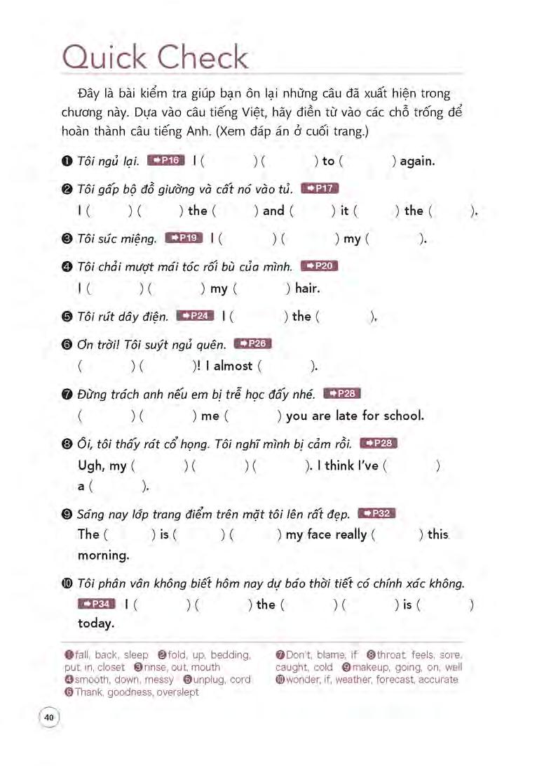 sổ tay 700 câu tiếng anh từ lúc thức giấc đến khi đi ngủ - Ảnh 22