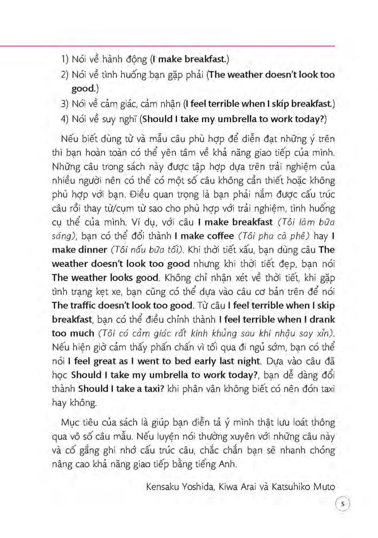 sổ tay 700 câu tiếng anh từ lúc thức giấc đến khi đi ngủ - Ảnh 3