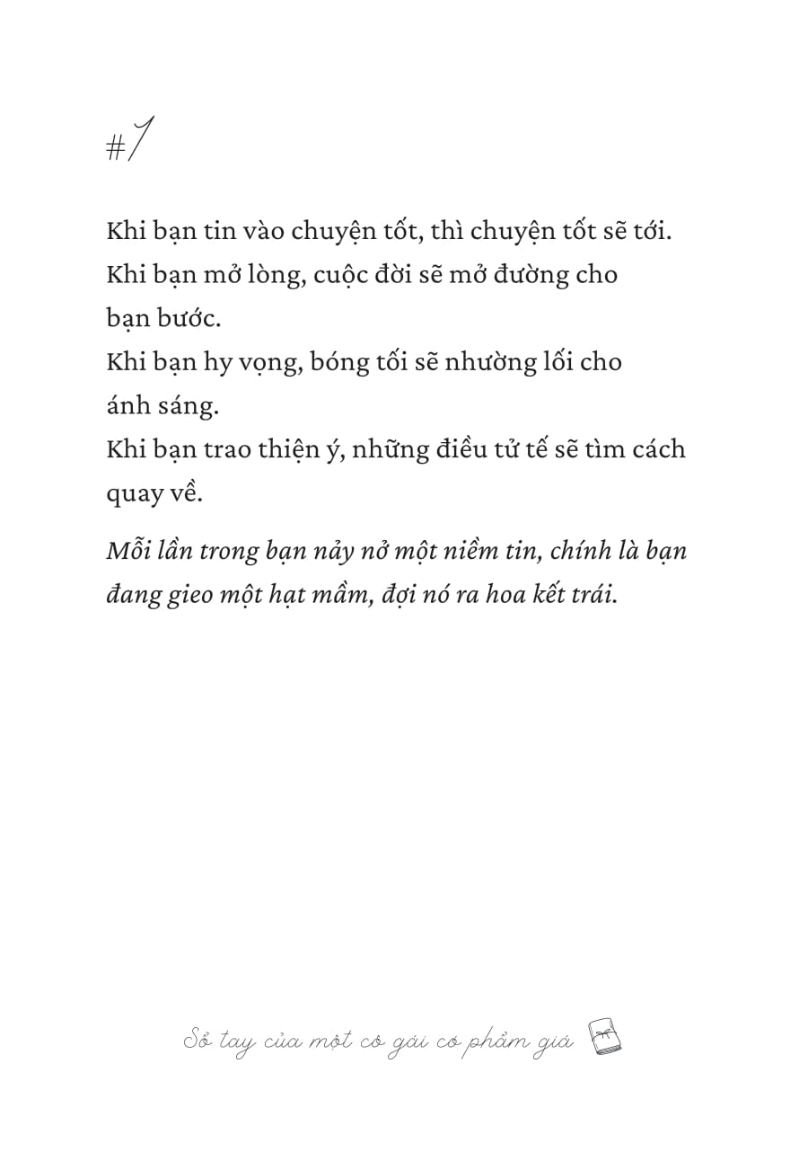 Sổ Tay Của Một Cô Gái Có Phẩm Giá - Ảnh 11