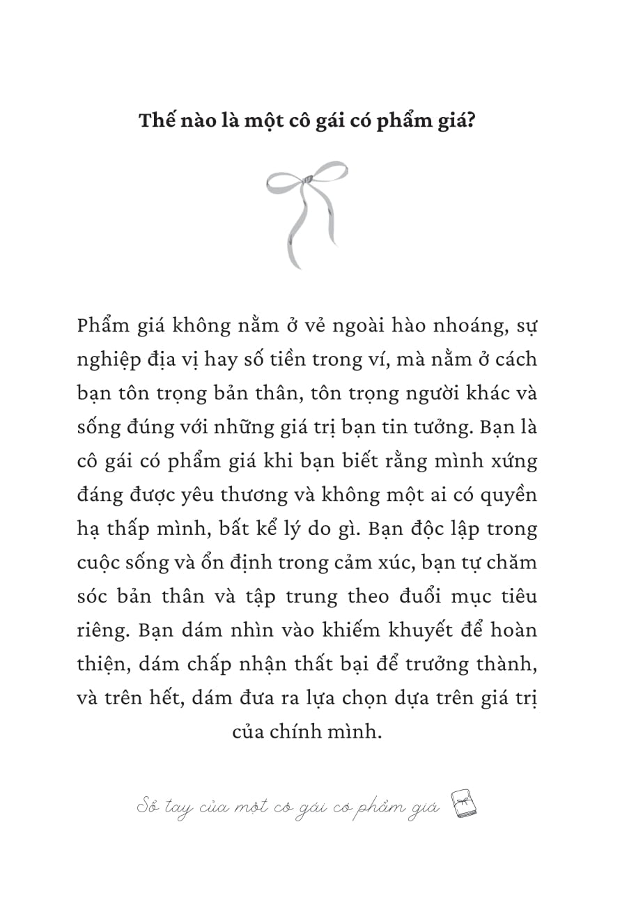 Sổ Tay Của Một Cô Gái Có Phẩm Giá - Ảnh 8