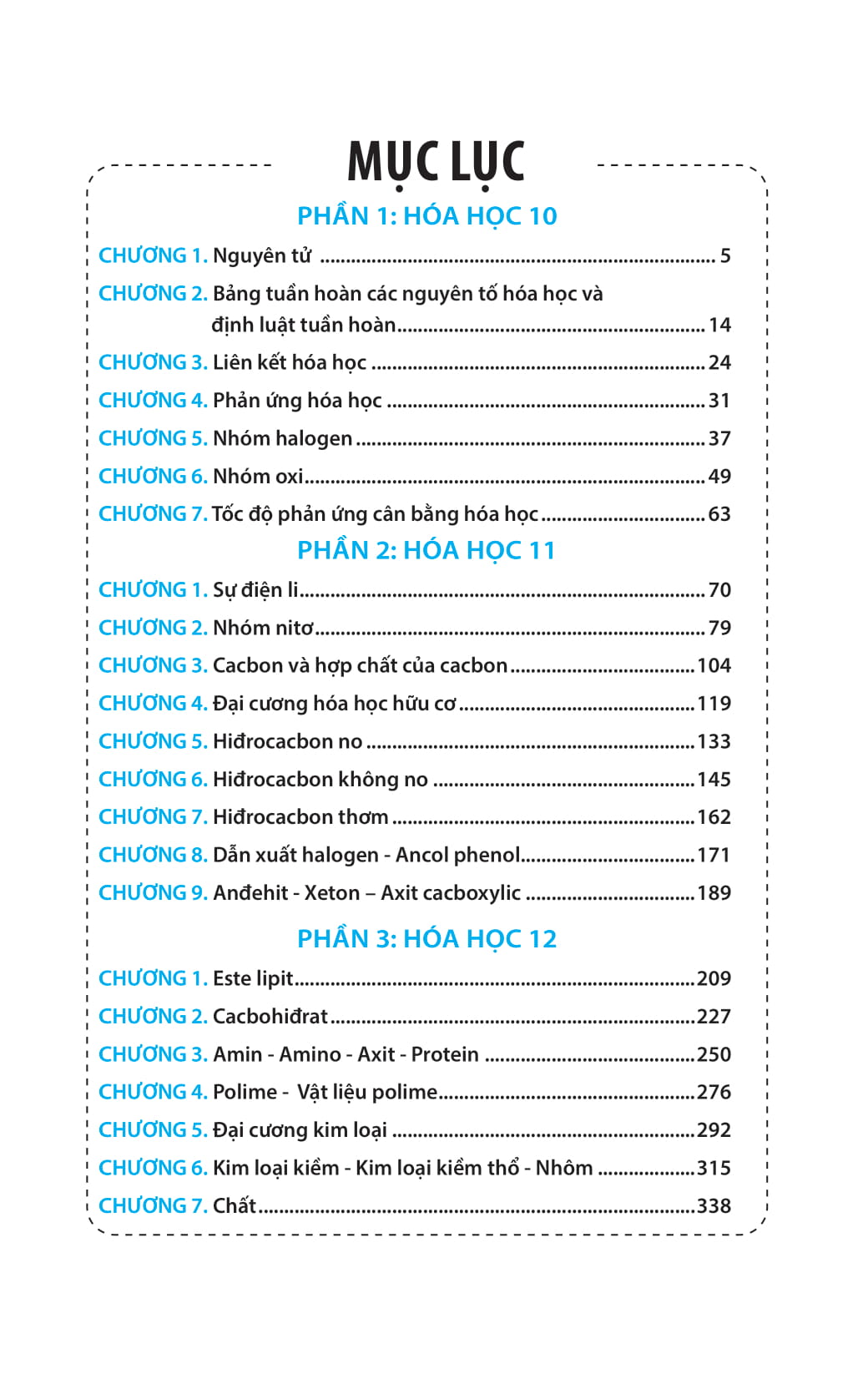 sổ tay học nhanh toàn diện kiến thức và dạng bài hóa học lớp 10 - 11 - 12 - Ảnh 23