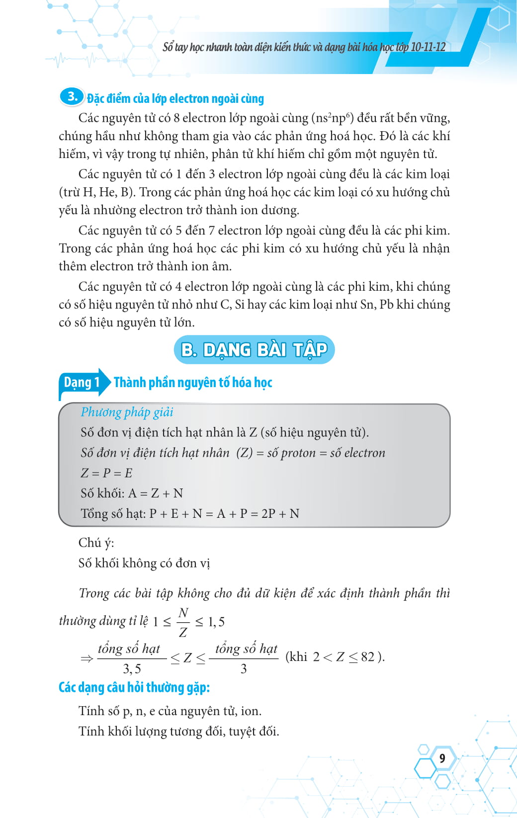 sổ tay học nhanh toàn diện kiến thức và dạng bài hóa học lớp 10 - 11 - 12 - Ảnh 8
