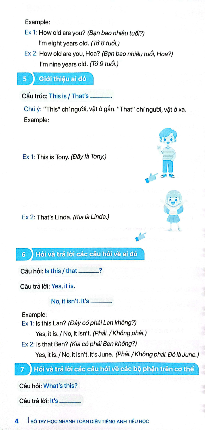 sổ tay học nhanh toàn diện tiếng anh tiểu học (biên soạn theo chương trình giáo dục phổ thông mới) - Ảnh 5