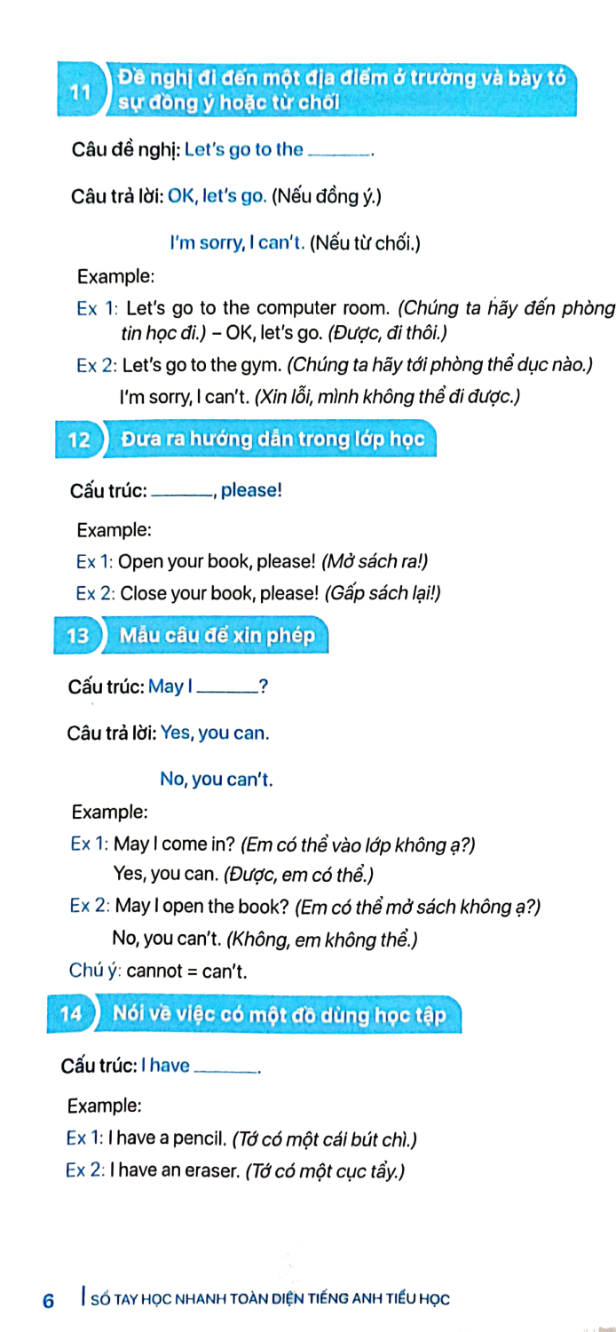 sổ tay học nhanh toàn diện tiếng anh tiểu học (biên soạn theo chương trình giáo dục phổ thông mới) - Ảnh 7