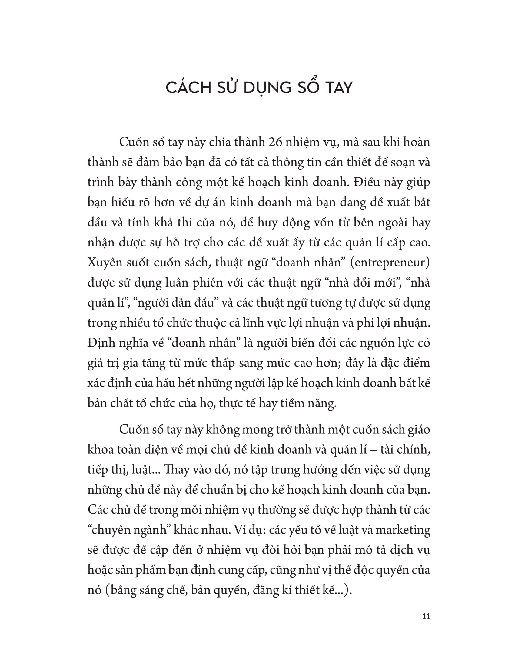 sổ tay kế hoạch kinh doanh - chìa khóa để khởi nghiệp thành công - Ảnh 10