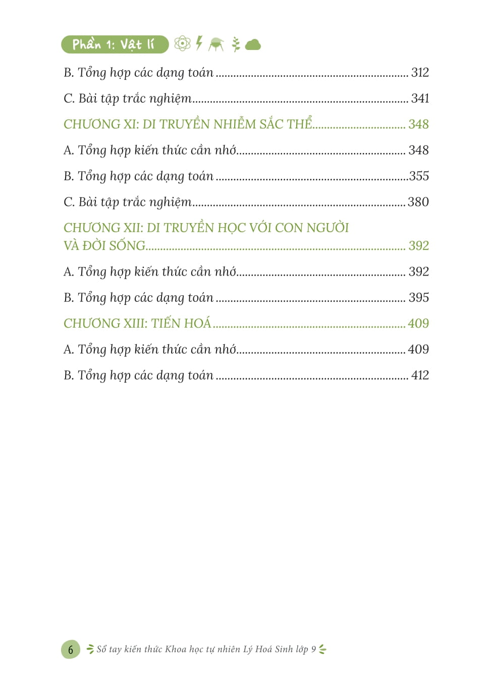 Sổ Tay Kiến Thức Khoa Học Tự Nhiên Lý-Hóa-Sinh Lớp 9 - Ảnh 6