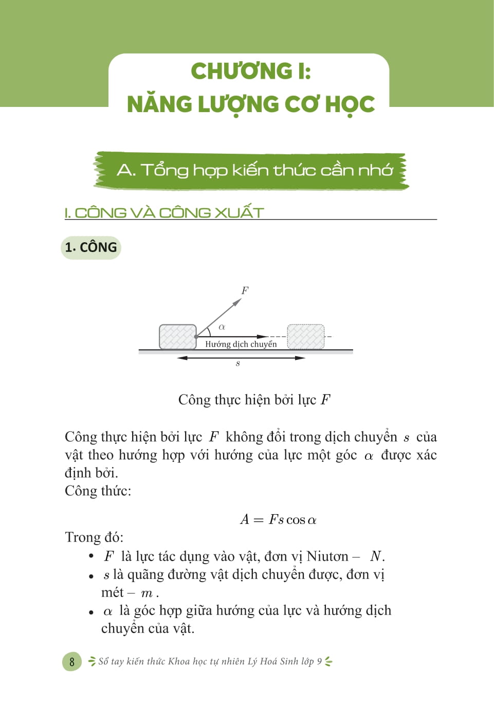 Sổ Tay Kiến Thức Khoa Học Tự Nhiên Lý-Hóa-Sinh Lớp 9 - Ảnh 8