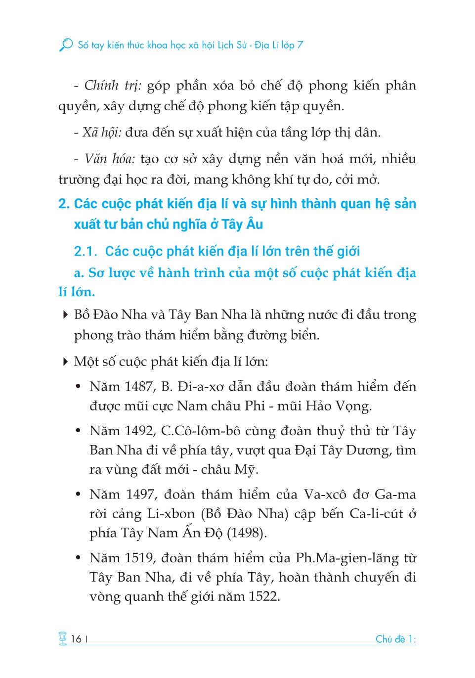 Sổ Tay Kiến Thức Khoa Học Xã Hội Lịch Sử-Địa Lí Lớp 7 - Ảnh 14