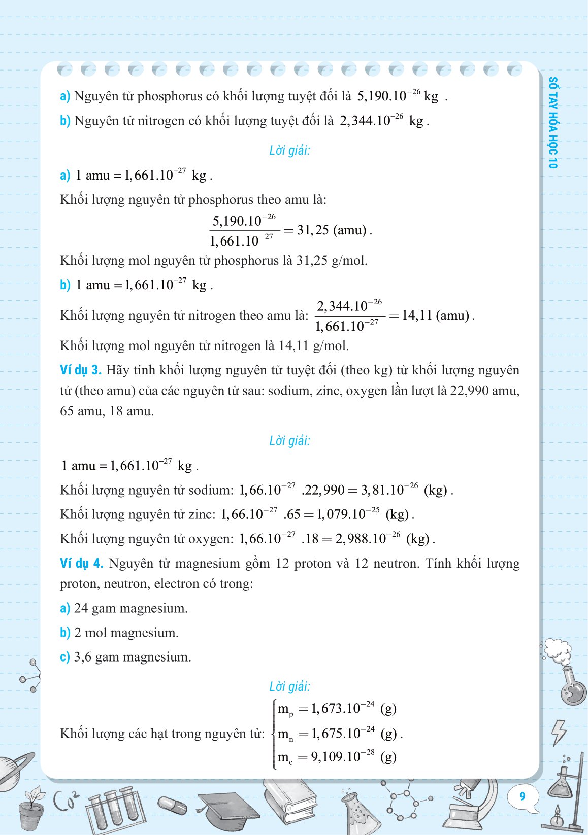 sổ tay kiến thức-phương pháp-dạng bài hóa học 10 - Ảnh 11
