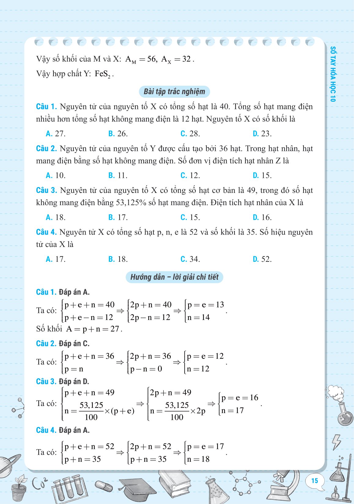 sổ tay kiến thức-phương pháp-dạng bài hóa học 10 - Ảnh 17