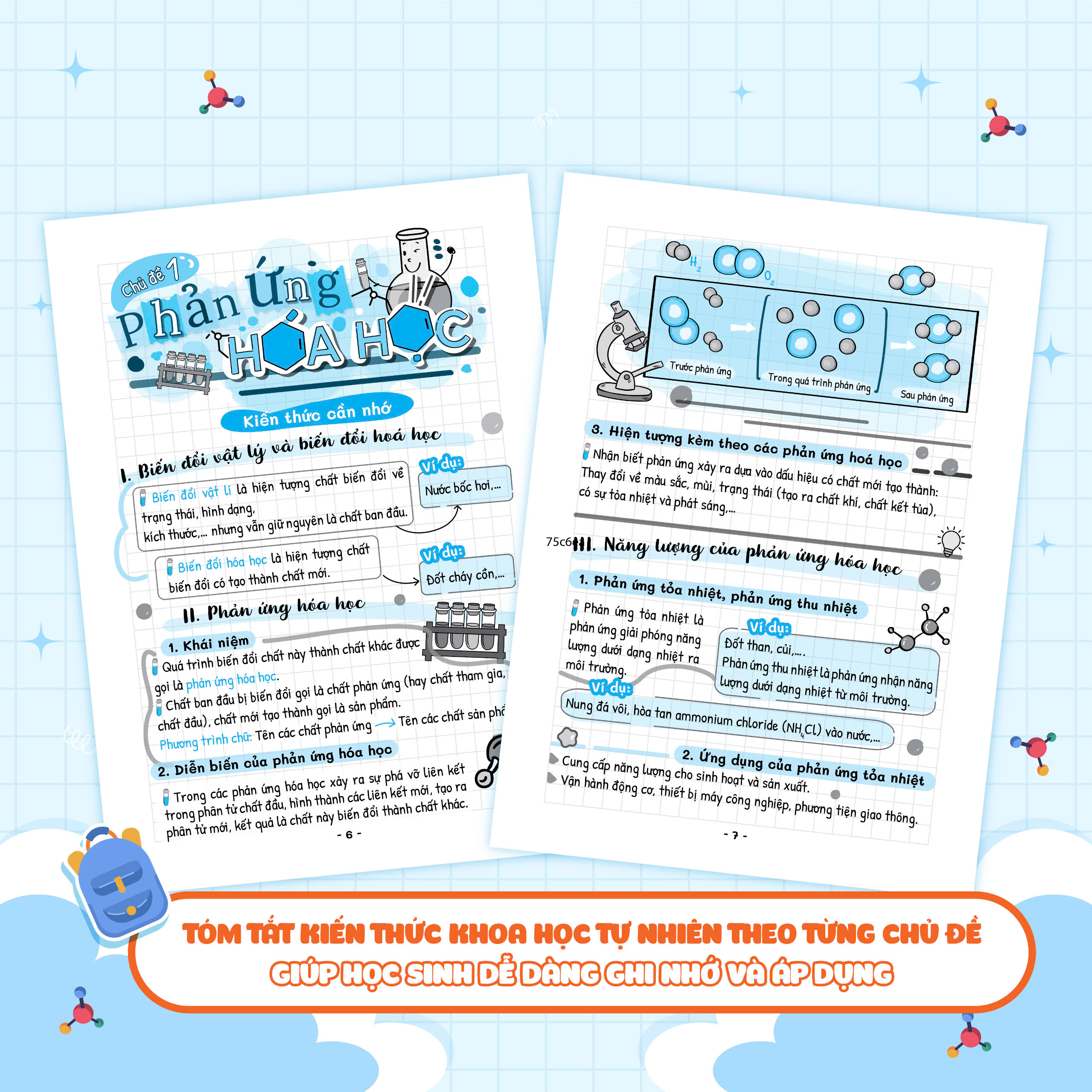 sổ tay kiến thức-phương pháp-dạng bài khoa học tự nhiên lý-hóa-sinh lớp 8 - Ảnh 6