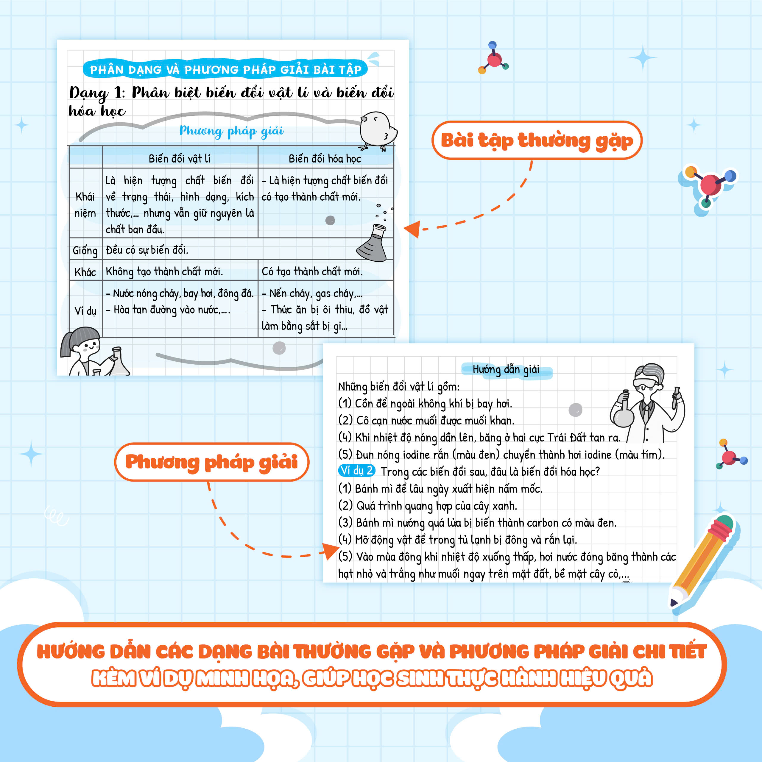 sổ tay kiến thức-phương pháp-dạng bài khoa học tự nhiên lý-hóa-sinh lớp 8 - Ảnh 8