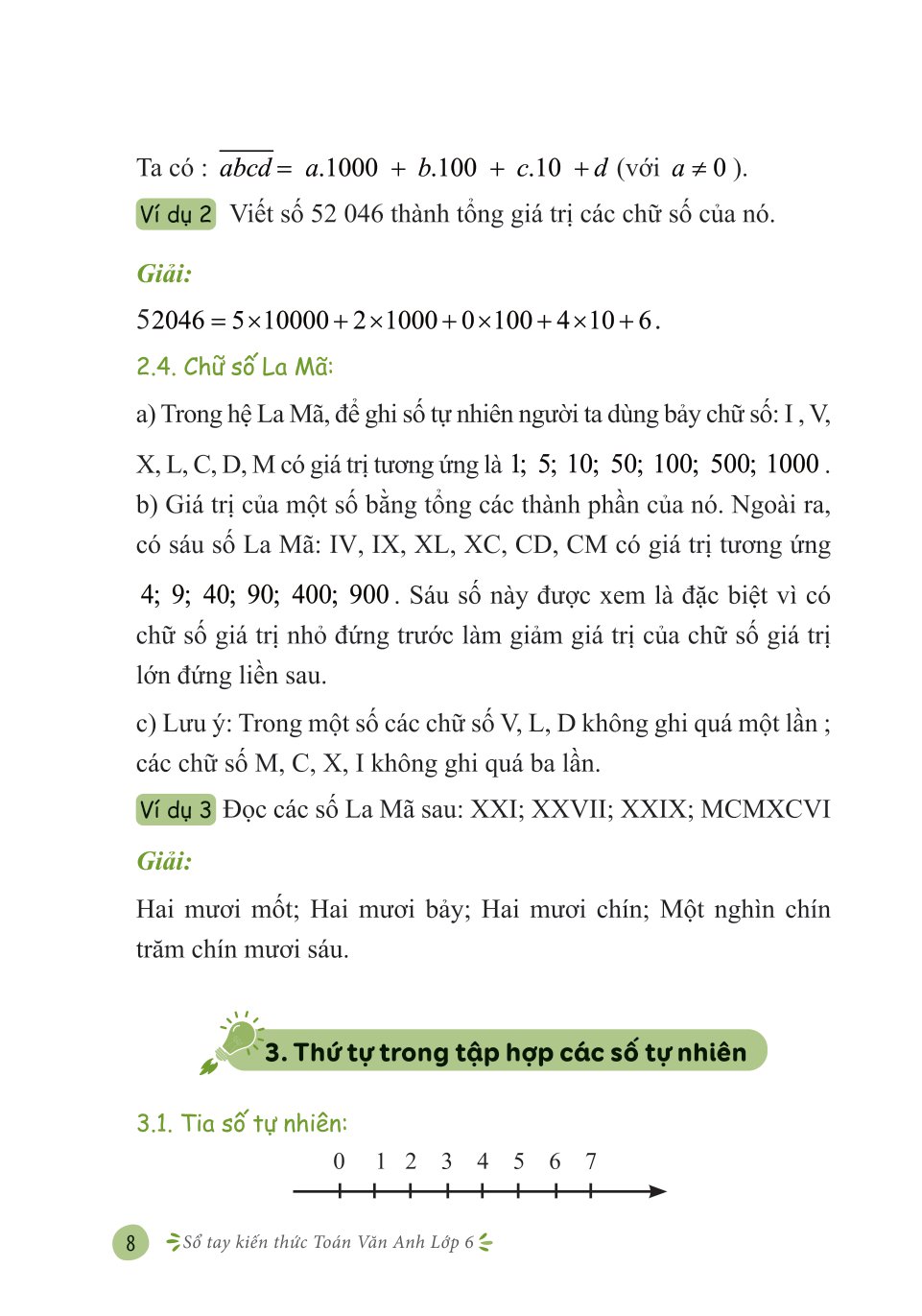 sổ tay kiến thức toán văn anh lớp 6 - Ảnh 9