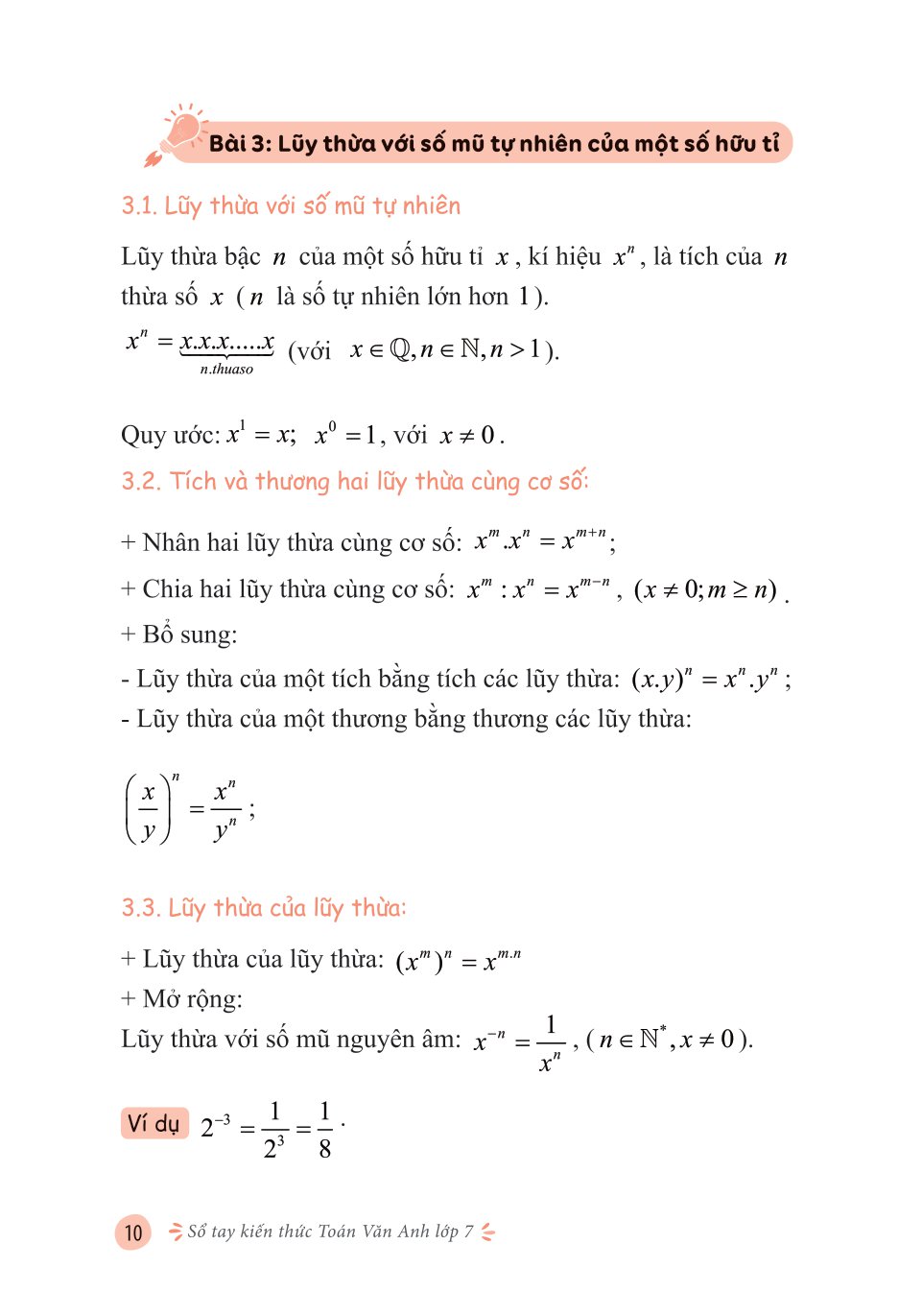 sổ tay kiến thức toán-văn-anh lớp 7 - Ảnh 8