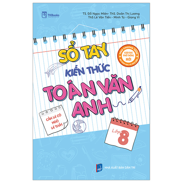 sổ tay kiến thức toán văn anh lớp 8
