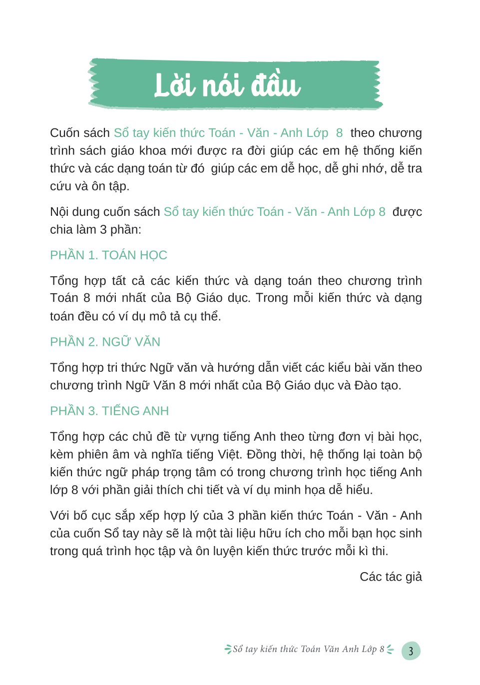 sổ tay kiến thức toán văn anh lớp 8 - Ảnh 4