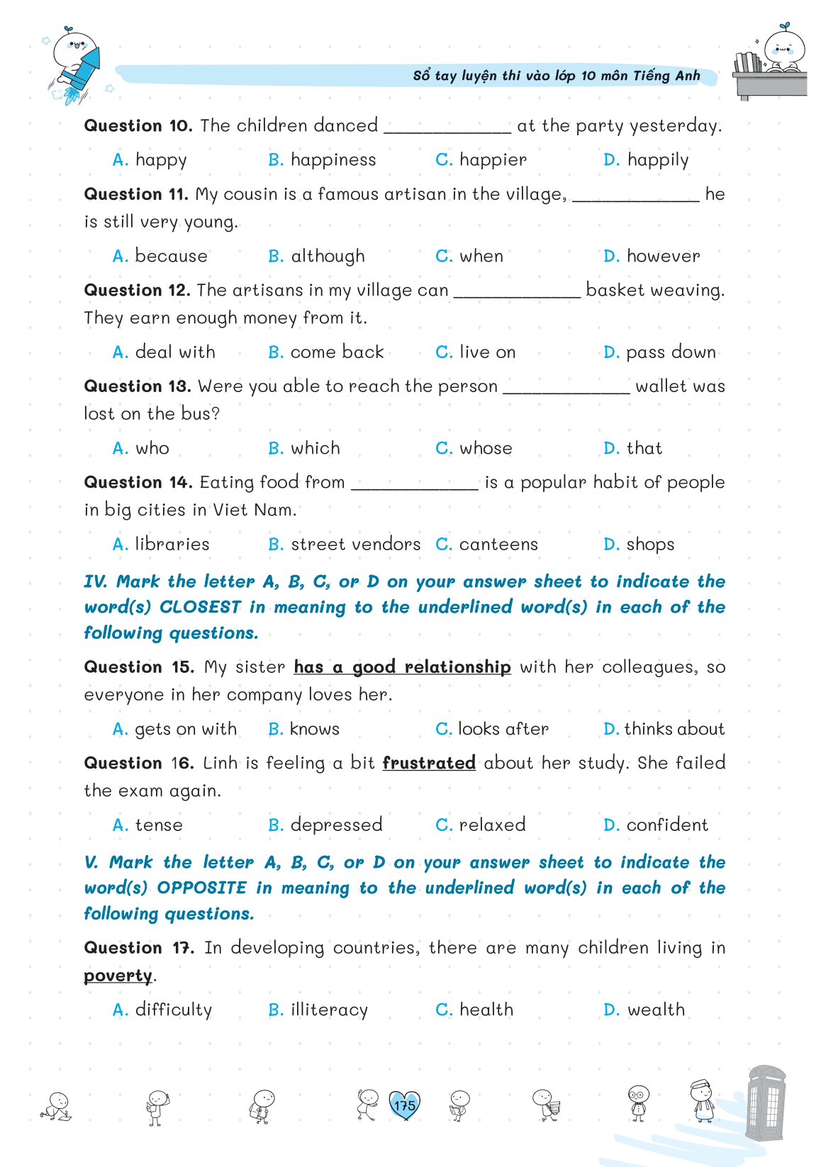 sổ tay luyện thi vào lớp 10 môn tiếng anh - Ảnh 16