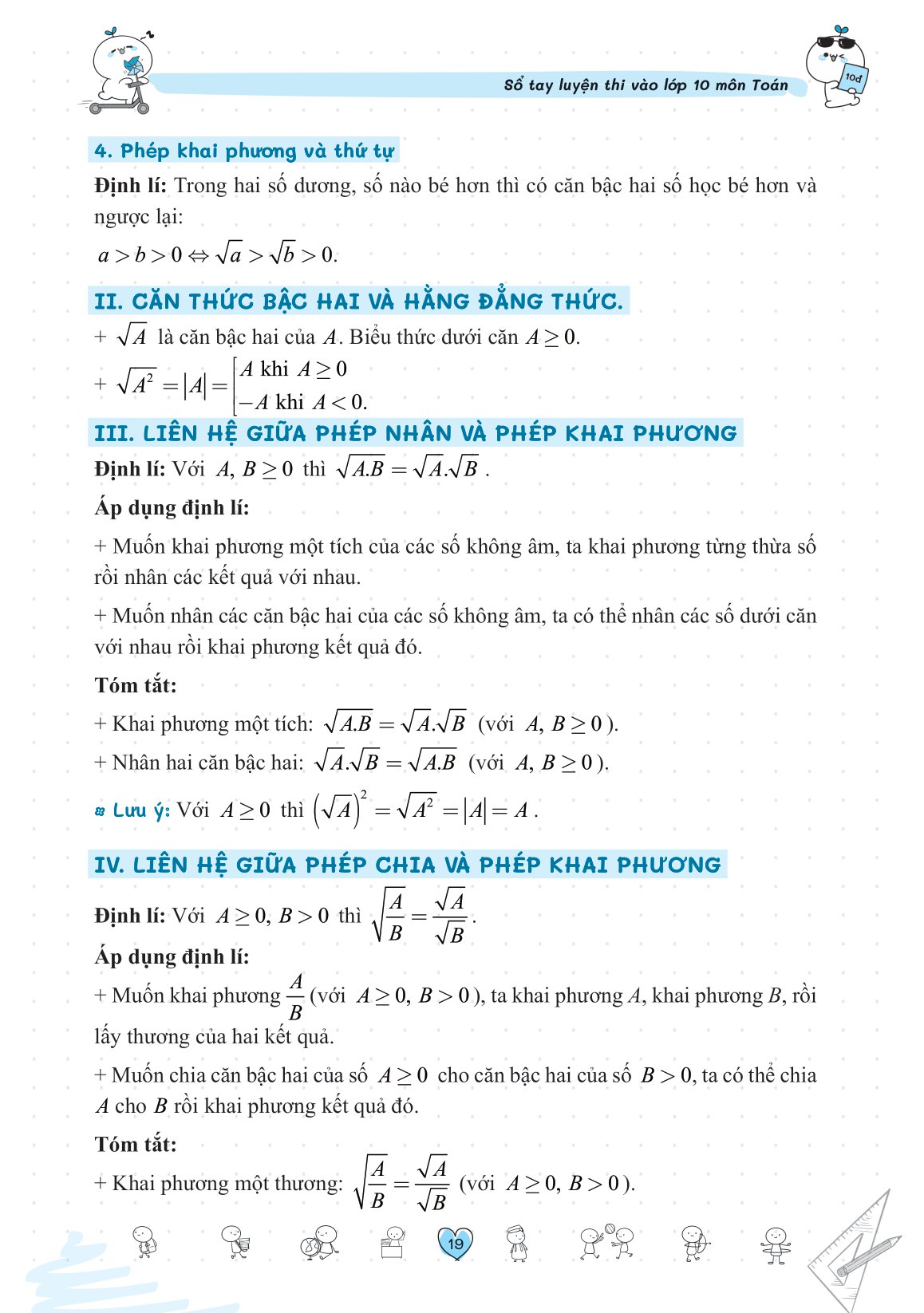 sổ tay luyện thi vào lớp 10 môn toán - Ảnh 11