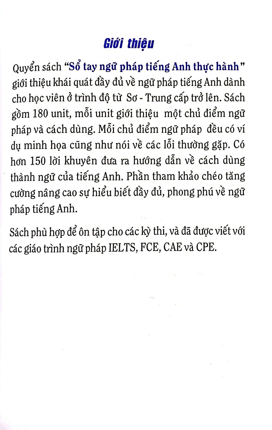 sổ tay ngữ pháp tiếng anh thực hành - Ảnh 3