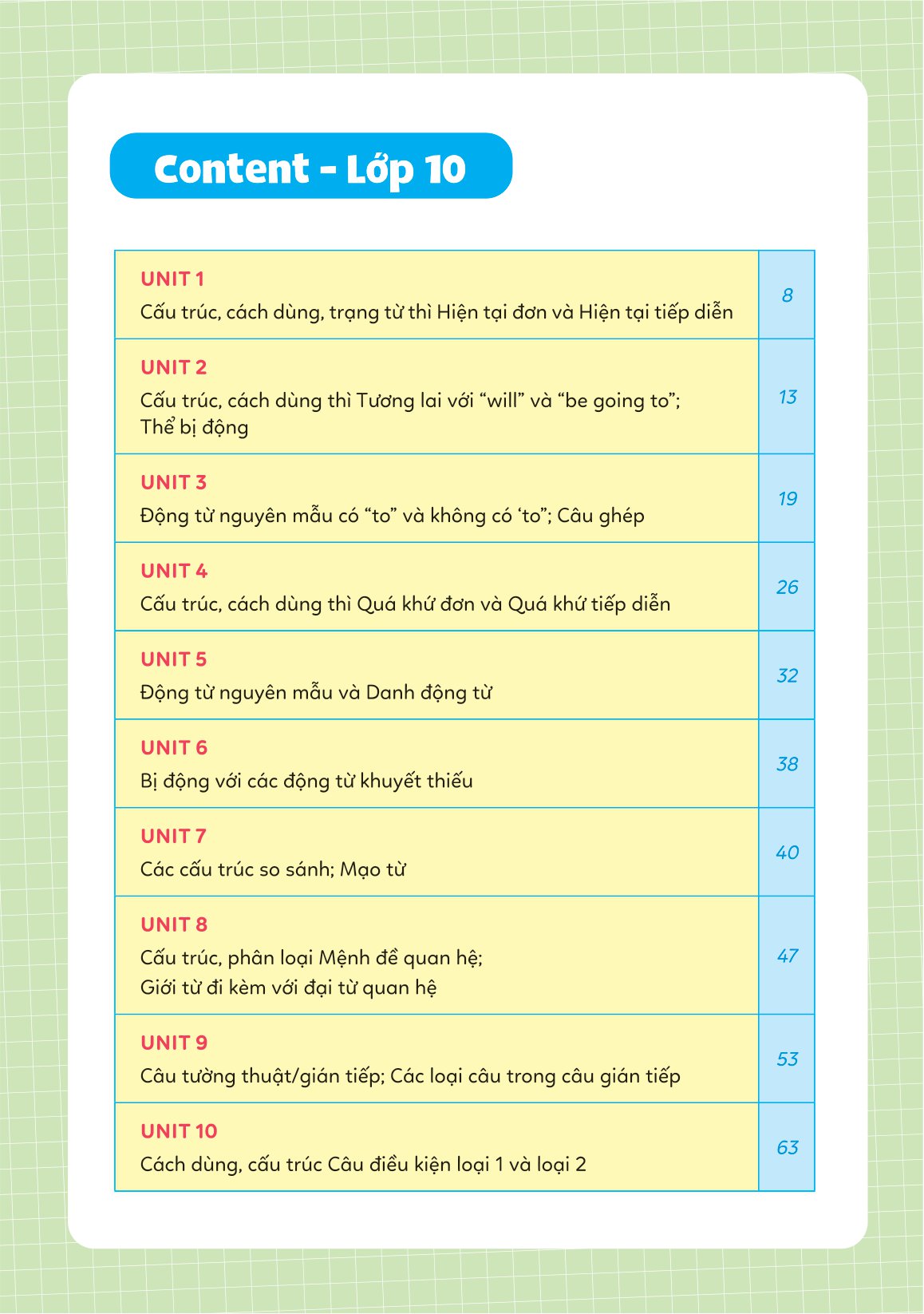 sổ tay ngữ pháp và bài tập tiếng anh lớp 10-11-12 - Ảnh 6