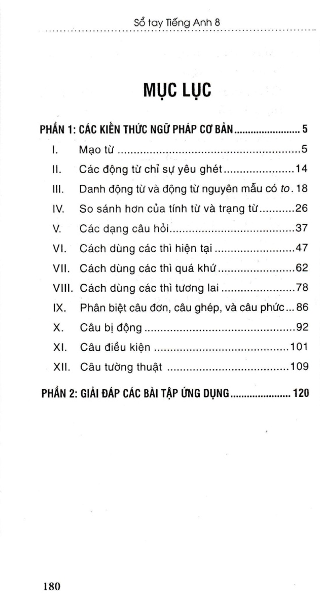 sổ tay tiếng anh 8 - Ảnh 3
