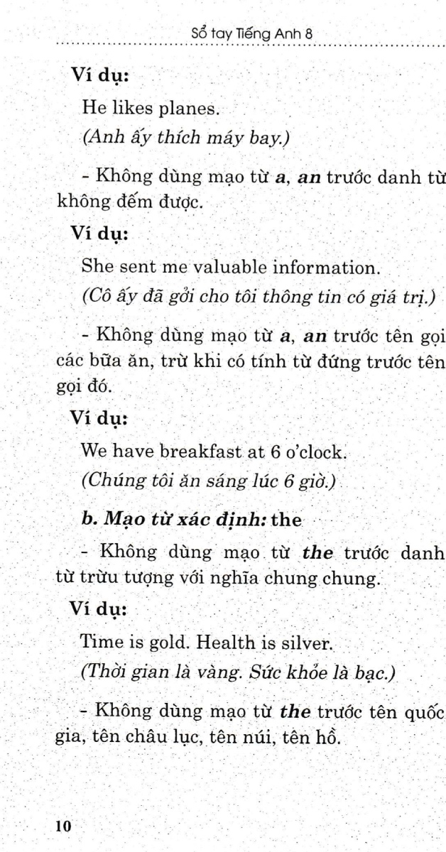 sổ tay tiếng anh 8 - Ảnh 9
