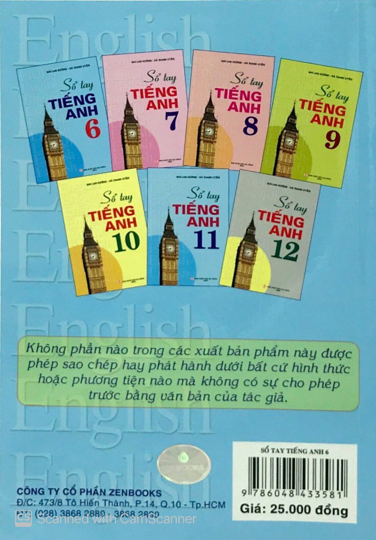 sổ tay tiếng anh - lớp 6 - Ảnh 11