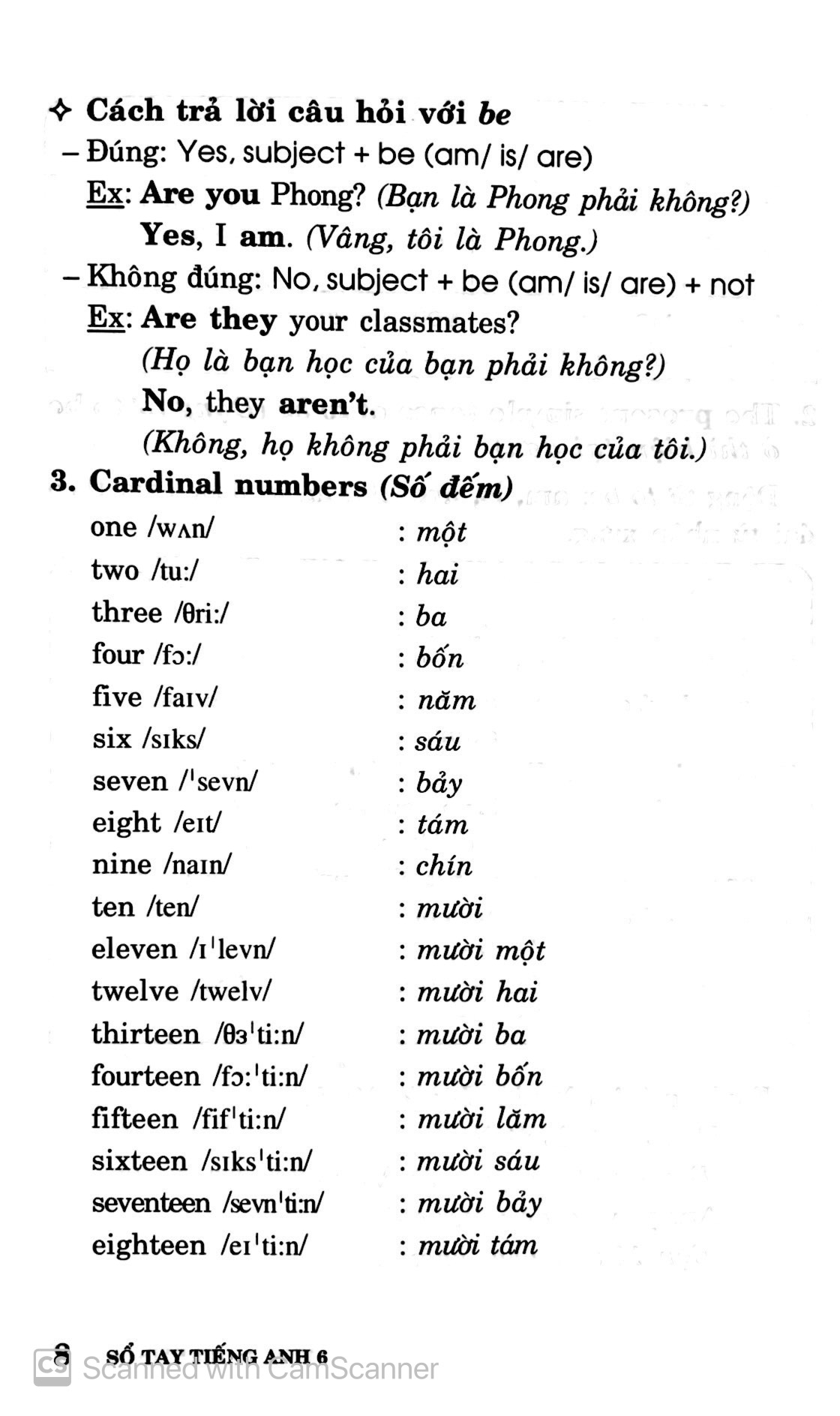 sổ tay tiếng anh - lớp 6 - Ảnh 7
